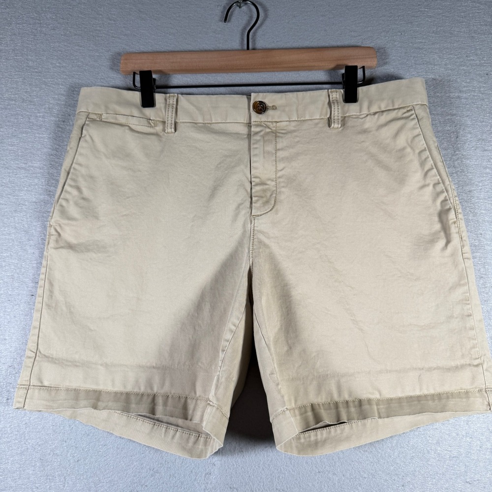 Banana Republic Womens Tan Khaki Chino Rollup Shorts Size 14 183826-02 Summer‎